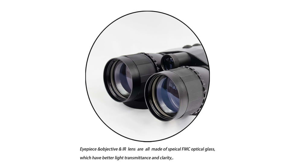 NightStar 2x42mm Night Vision Binocular, Gen 1, 32-36lp/mm, Black, NS42242CC