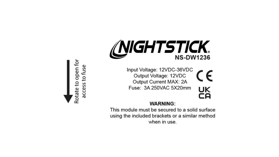 Nightstick 12v - 36v Direct Wire Kit - NS-DW1236