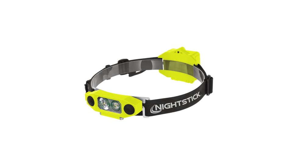 Nightstick Dicata Intrinsically Safe Low-Profile Dual-Light Headlamp, Green, XPP-5462GX