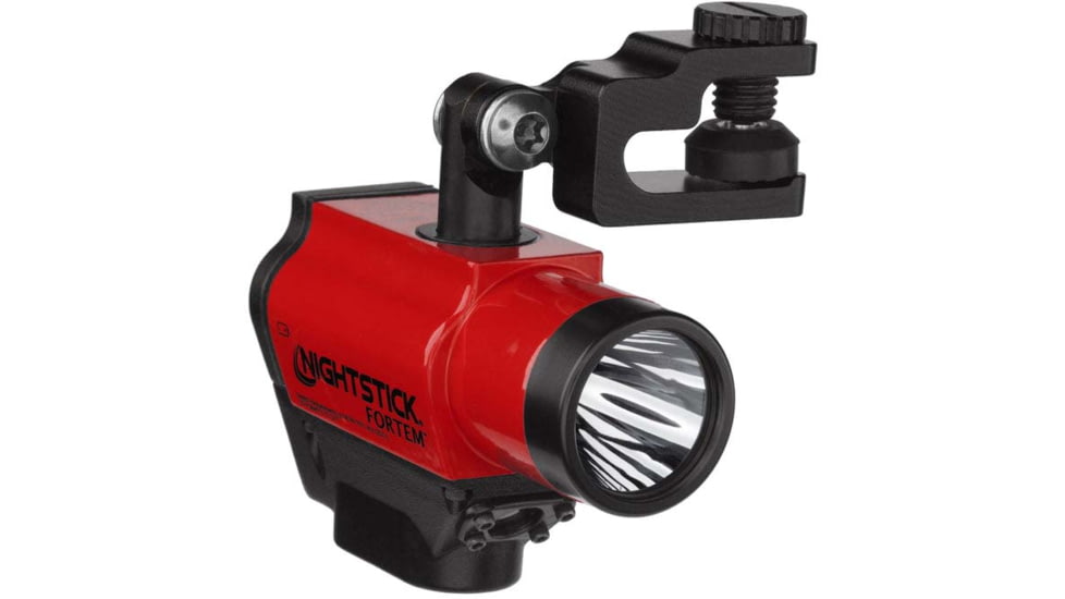 Nightstick Fortem - Intrinsically Safe Helmet-Mounted Dual-Light Flashlight, Red, XPP-5466R