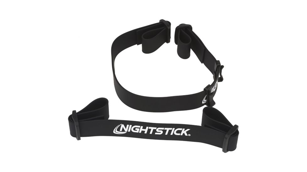 Nightstick Heavy-Duty 2-Part Rubber Head Strap, Black, 4612-RSTRAP