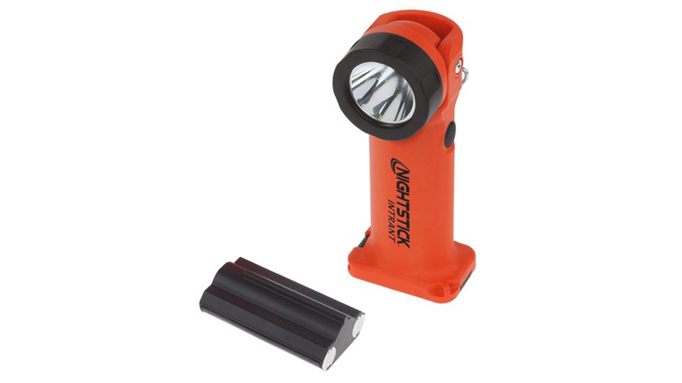 Nightstick INTRANT Intrinsically Safe Permissible Dual-Light Angle Light Rechargeable Light &amp; Battery Only, Red, XPR-5568RXLB
