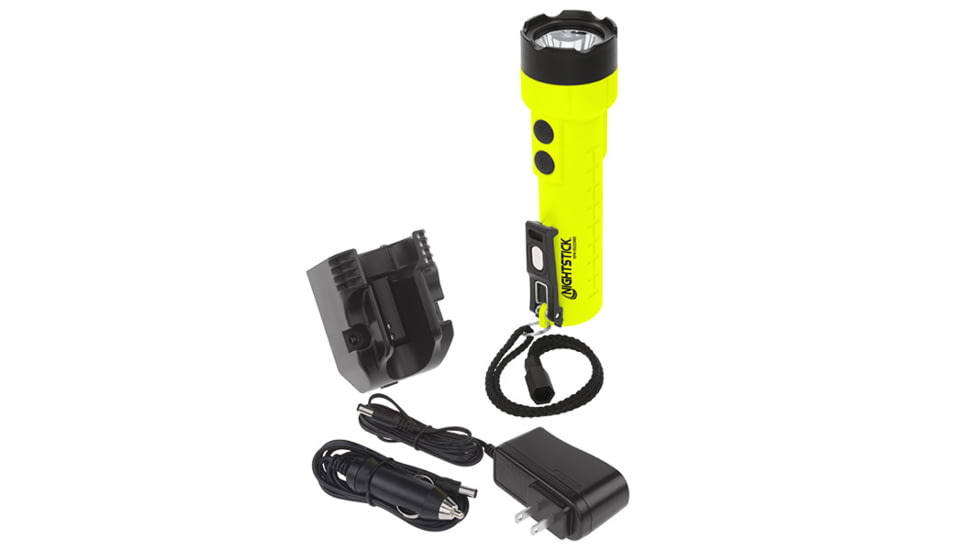 Nightstick Intrinsically Safe Permissible Dual-Light Flashlight w/Dual Magnets - Rechargeable, Green, XPR-5522GM