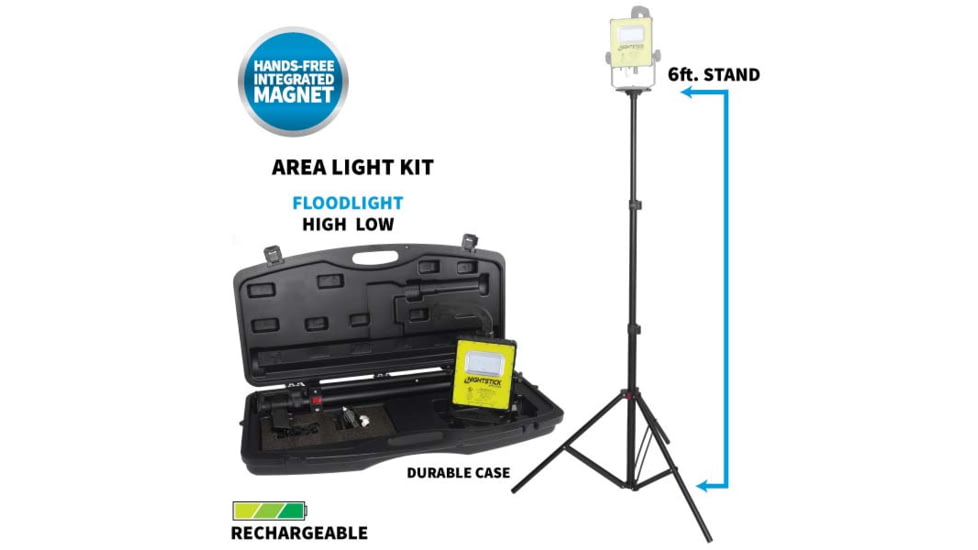 Nightstick Intrinsically Safe Rechargeable LED Scene Light Kit, Green/Black, XPR-5592GCX