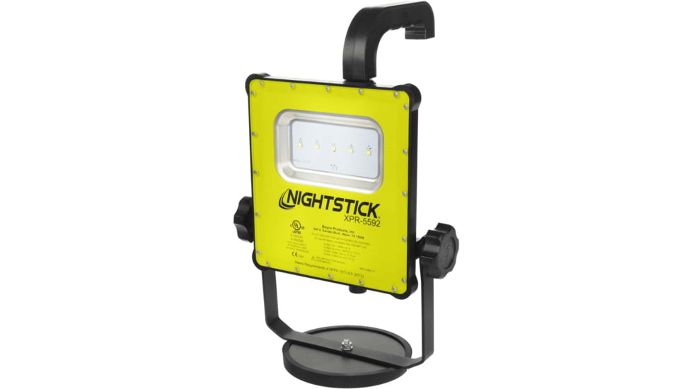 Nightstick Intrinsically Safe Rechargeable LED Scene Light w/Magnetic Base, Green/Black, XPR-5592GX