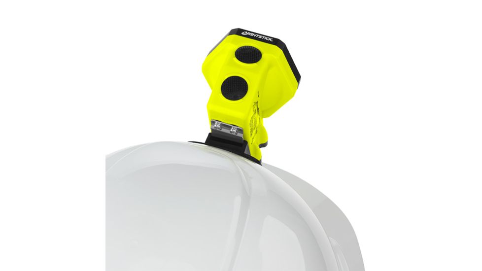 Nightstick IS Rechargeable Multi-Function No-Band Headlamp w/ Heavy-Duty Rubber Hard Hat Mount, Green, XPR-5561GC