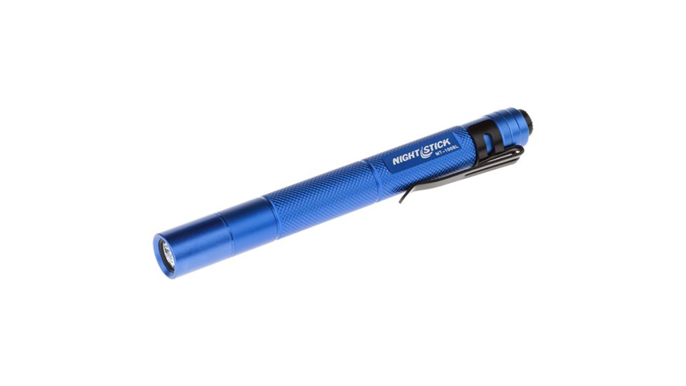 Nightstick Mini-TAC Aluminum 2 AAA LED Flashlight,100 Lumens,Blue MT-100BL