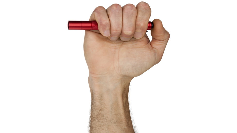 Nightstick Mini-TAC Aluminum 2 AAA LED Flashlight,100 Lumens,Red MT-100R