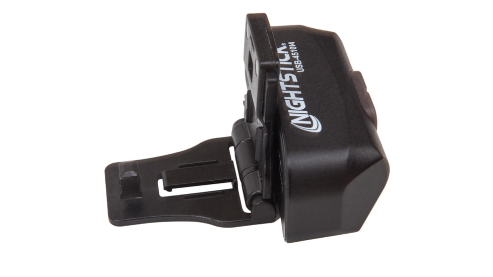 Nightstick Multi Flood USB Accessory Light, Molle Clip, 250 Lumen, 7 Hour Run Time, Matte Finish, Black