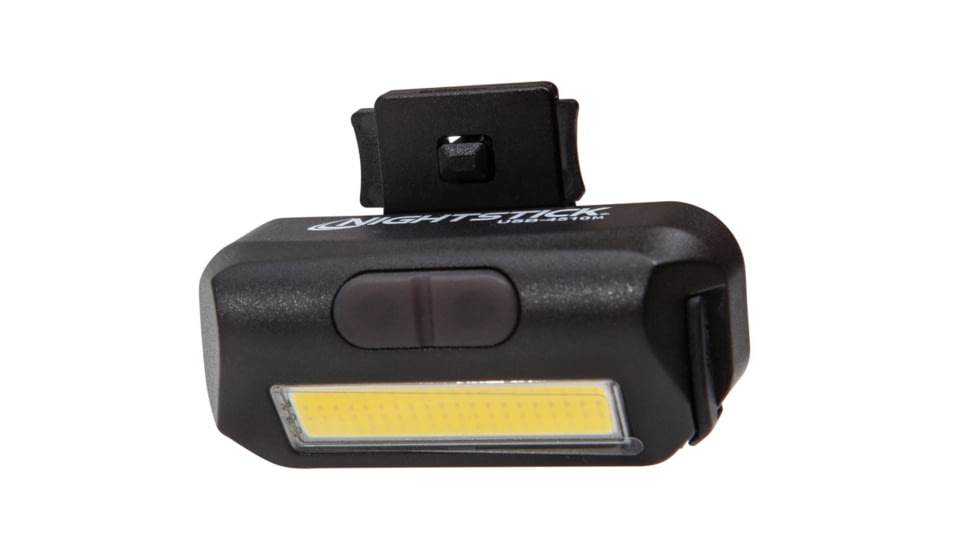 Nightstick Multi Flood USB Accessory Light, Molle Clip, 250 Lumen, 7 Hour Run Time, Matte Finish, Black