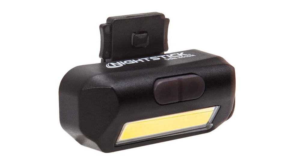 Nightstick Multi Flood USB Accessory Light, Molle Clip, 250 Lumen, 7 Hour Run Time, Matte Finish, Black
