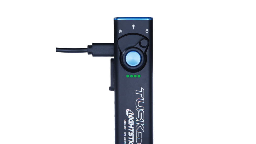 Nightstick Rechargeable Handheld Light, Anodized Finish, Black, 1,700 Lumens, 1,390 Candela, Rechargeable