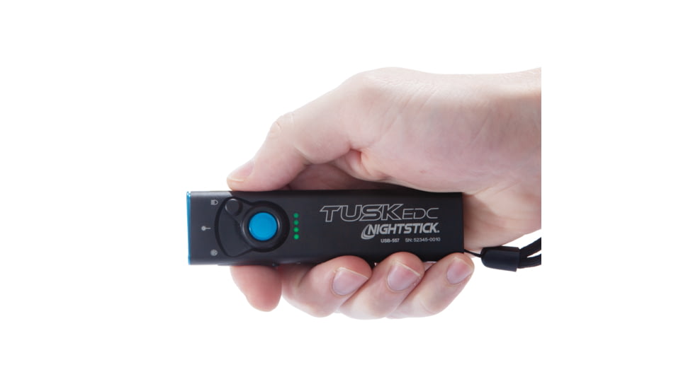 Nightstick Rechargeable Handheld Light, Anodized Finish, Black, 1,700 Lumens, 1,390 Candela, Rechargeable