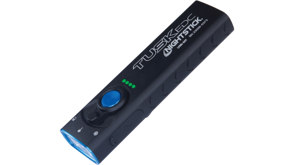 Nightstick Rechargeable Handheld Light, Anodized Finish, Black, 1,700 Lumens, 1,390 Candela, Rechargeable