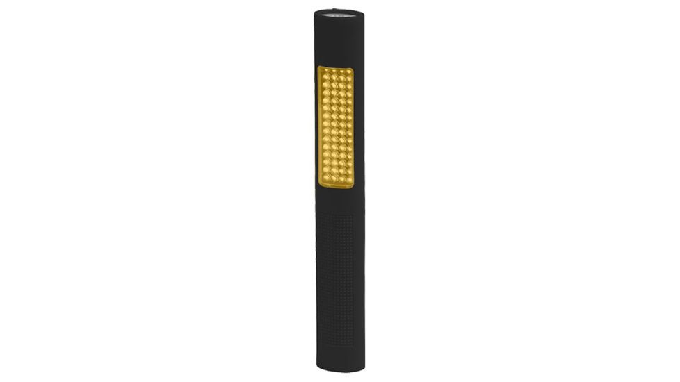 Nightstick Safety Light/LED Flashlight,Amber Flood,150 Lumens,Black NSP-1168