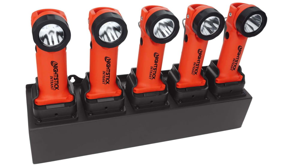 Nightstick Snap-In Mounting Base for INTRANT Right Angle - 5 Unit, Black, 5566-MOUNT5