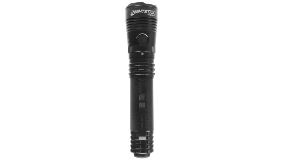 Nightstick Turbo High Candela USB Tactical Flashlight, Rechargeable, 1100 Lumen, 3 Hour Run Time, Matte Finish, Black