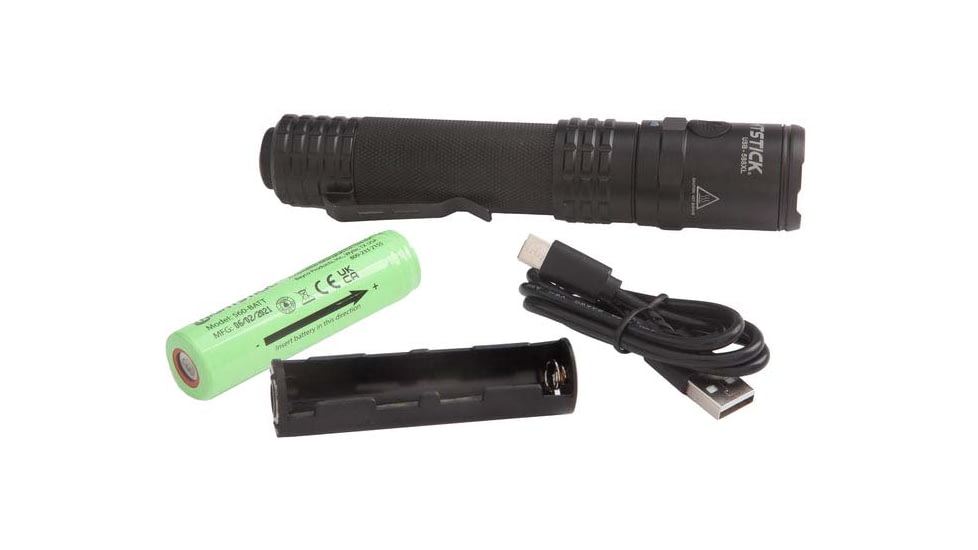 Nightstick USB Dual-Light Rechargeable Tactical Flashlight, Black, USB-588XL