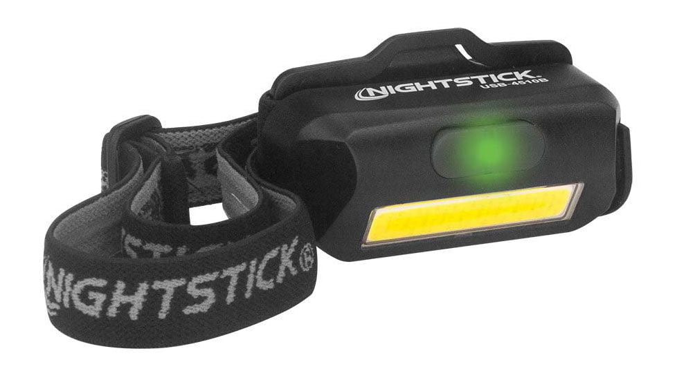 Nightstick Multi-Flood LED Headlamp, LiPo Rechargeable, 250 Lumens, Green/Red/White LED Bulb, Black, USB4510B