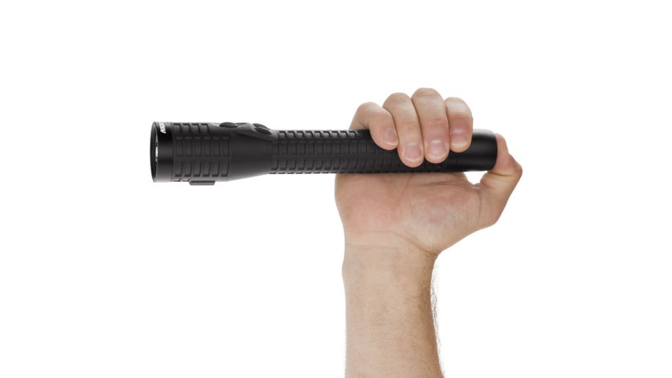 Nightstick Xtreme Lumens Duty Size Dual-Light Rechargeable 650 Lumen Polymer LED Flashlight, AC Charger, DC Charger, Battery, Black NSR-9924XL