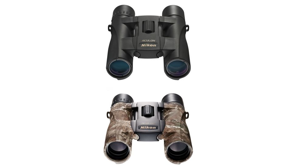 Nikon ACULON A30 10X25mm Binoculars, Black, TrueTimber KANATI Camo
