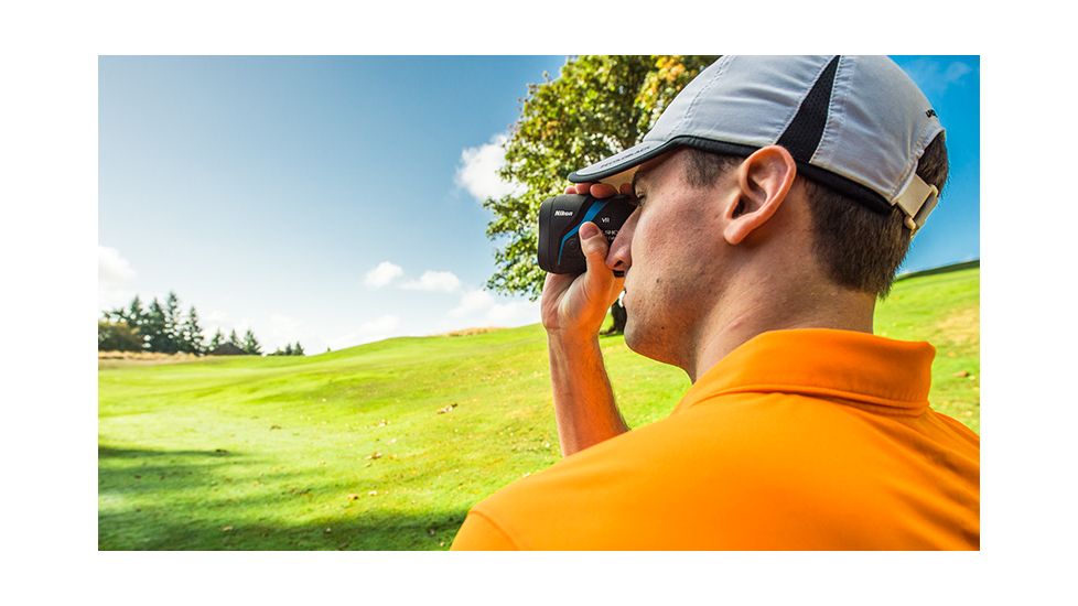 Nikon Coolshot 80i Vibration Reduction Range Finder, Black,Blue 16205