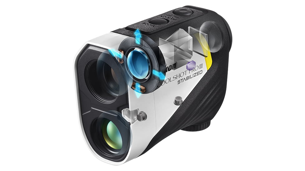 Nikon Coolshot ProIII Stabilized 6x21mm Golf Rangefinder, White, 16788