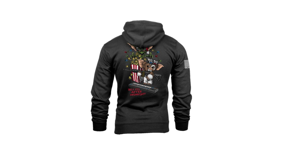 Nine Line Apparel Nine Line Belt Fed Hooded Sweatshirt Black L, BELTFED-DT6100-BLACK-L