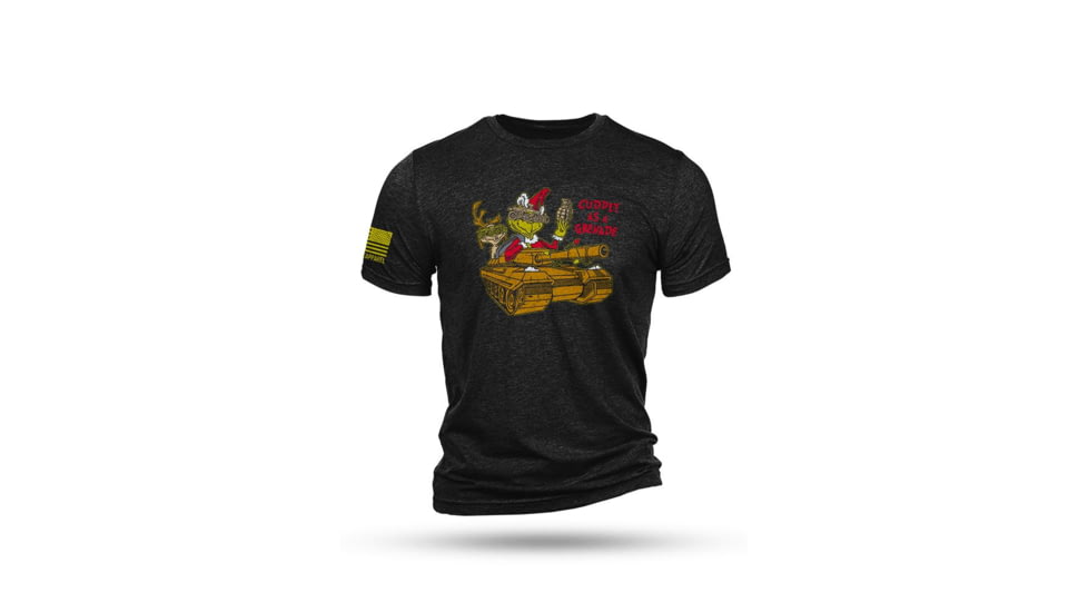 Nine Line Apparel Nine Line Grinch Triblend Short Sleeve Shirt Black L, GRINCH-TSTRI-CHARCOALBLACKTRIBLEND-L