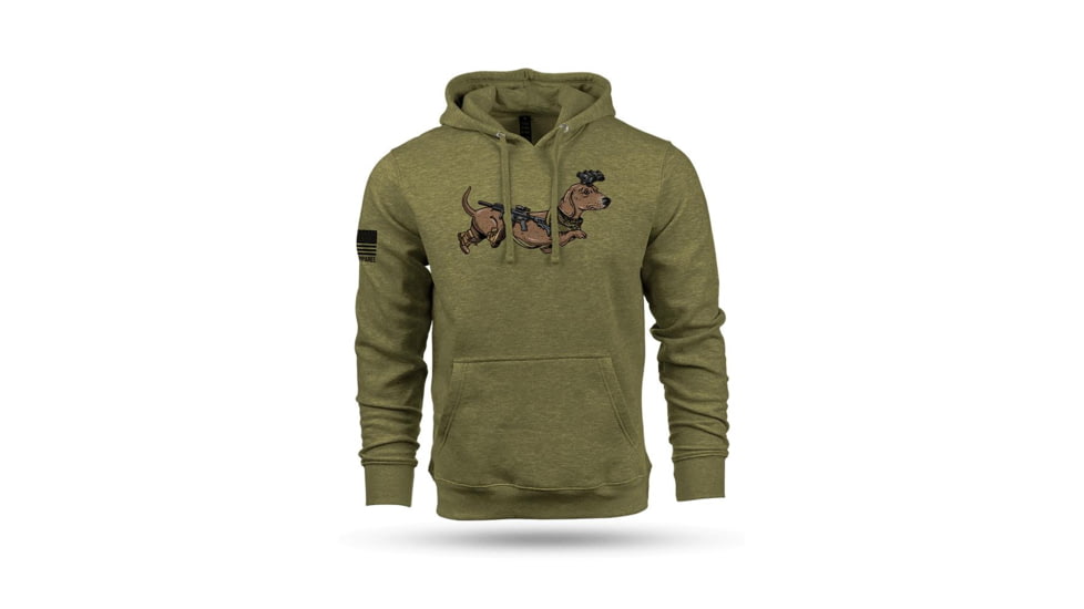 Nine Line Apparel Nine Line Tactical Wiener Hooded Sweatshirt Olive L, TACWIENER-DT6100-HTHROLIVE-L