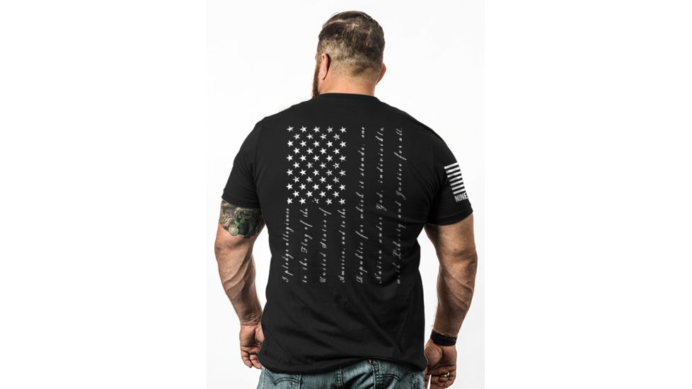 Nine Line Pledge Graphic T-Shirts - Mens, Black, Medium PLEDGE-TS-BLACK-M