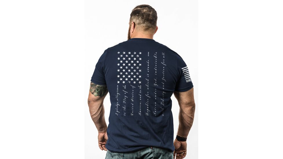 Nine Line Pledge Graphic T-Shirts - Mens, MidnightNavy, 3XL PLEDGE-TS-MIDNIGHTNAVY-3XL