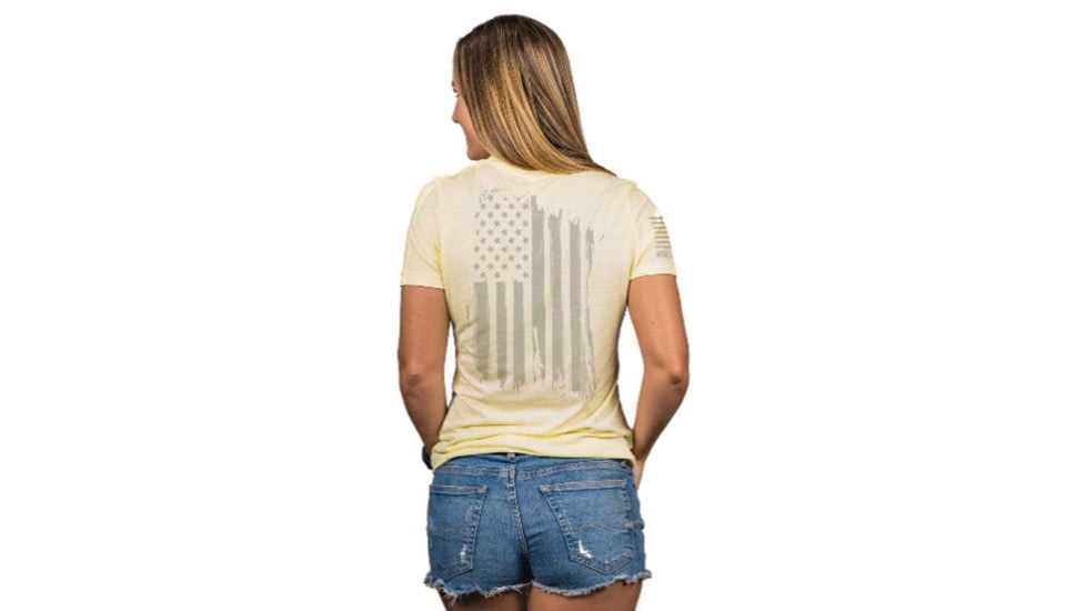 Nine Line America Graphic T-Shirt - Women's, Pale Yellow, 2XL, TAMERICA-WRTS-PALEYELLOWTRIBLEND-2XL