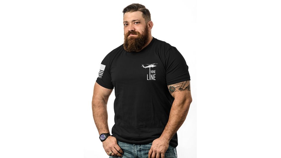 Nine Line Thin Blue Line Graphic T-Shirts - Mens, Black, Small TBL-TS-BLACK-S