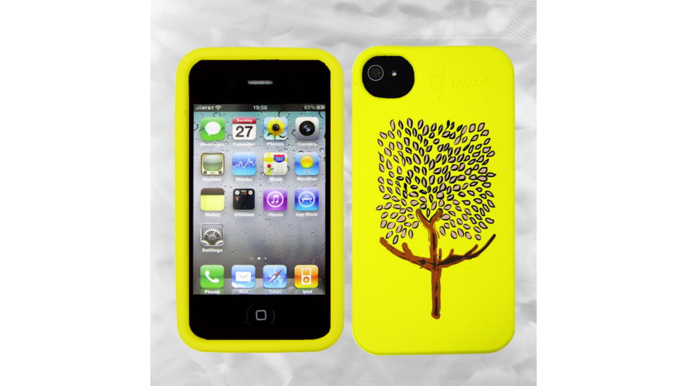 Nite Ize Biodegradable Bio Case for Iphone 4 &amp; 4S, Yellow Tree BIO-IP4-16G6