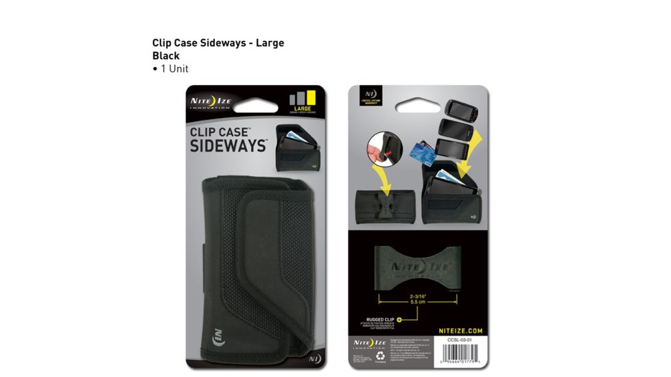 Nite Ize Clip Case Cargo Sideways, Extra Large, Black CCSXL-03-01