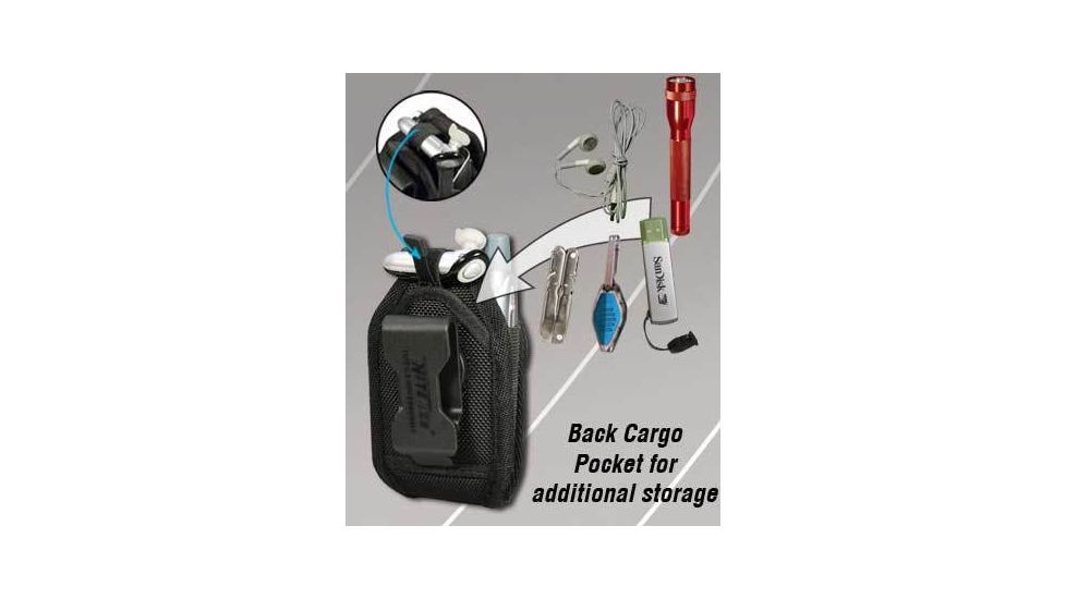 NiteIze Clip Case Cargo Universal Rugged Holster, Small - Black CCCS-03-01