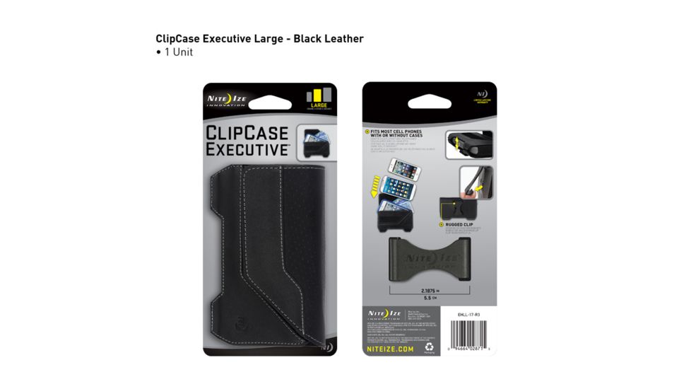 Nite Ize Clip Case Executive Holster, Large, Black EHLL-17-R3