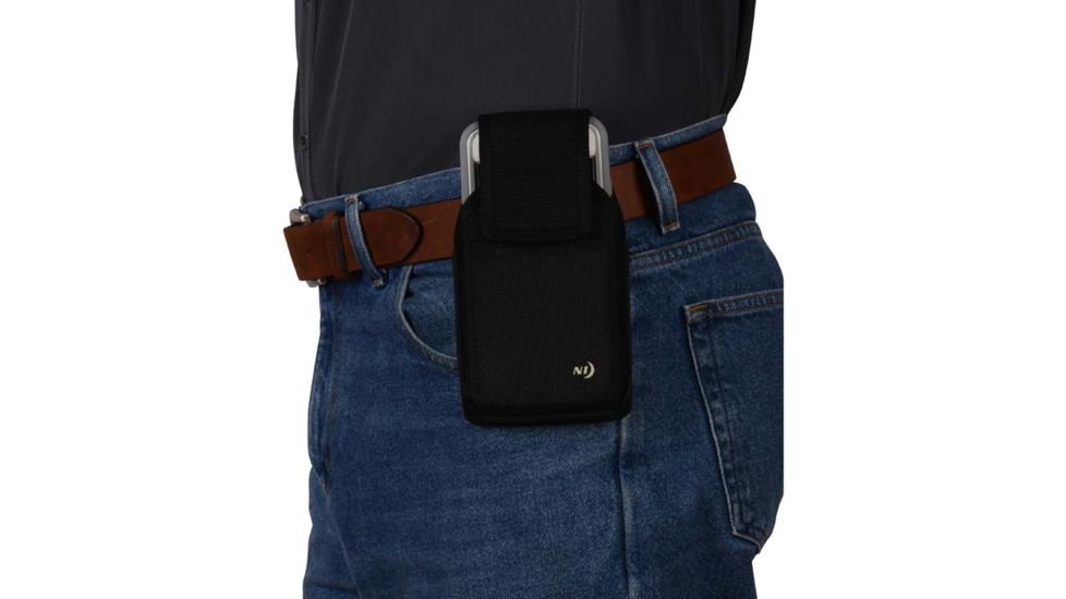 Nite Ize Clip Case Hardshell Horizontal Universal Rugged Holster, Black, Extra Large, HSHSXL-01-R3