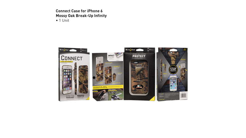 Nite Ize Connect Case for iPhone 6,Solid Mossy Oak Break Up Infinity CNTI6-22-R8