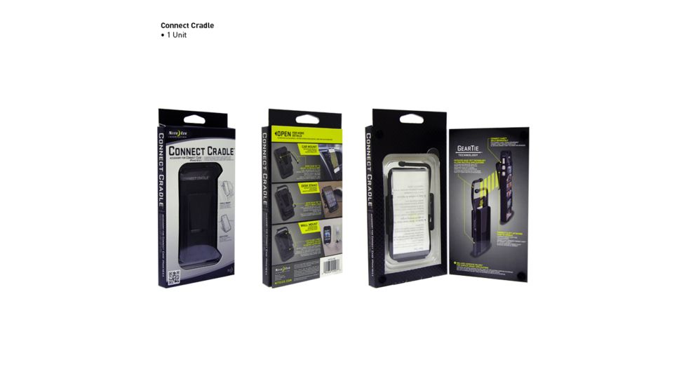 Nite Ize Connect Case/Cradle Combo Pack - Black CNTCC-IP4-01SC