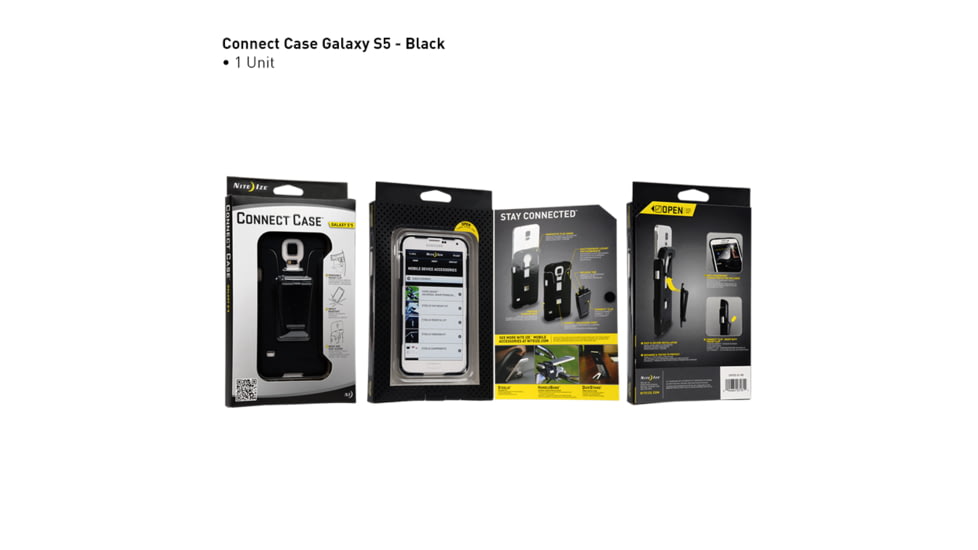 Nite Ize Connect Case for Galaxy S5,Black CNTG5-01-R8