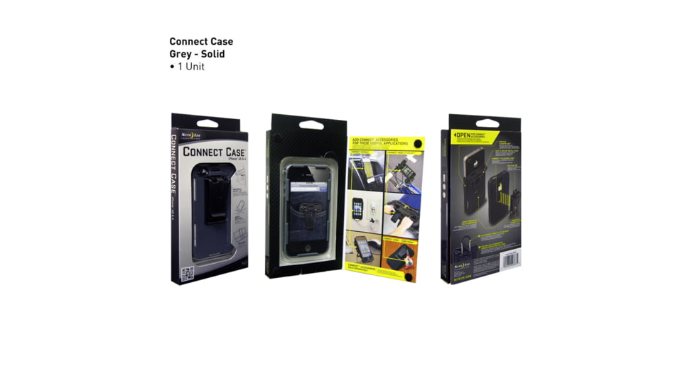 Nite Ize Connect Case for Iphone 4 &amp; 4S, Solid Grey CNT-IP4-09SC
