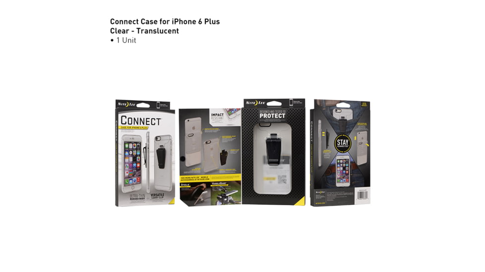 Nite Ize Connect Case for iPhone 6 Plus,Clear CNTI6P-04-R8