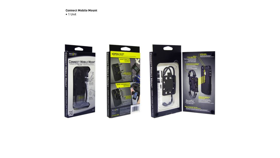 Nite Ize Connect Case/Mobile Mount Combo Pack - Black CNTMM-IP4-01SC