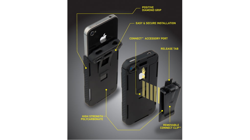 Nite Ize Connect Case/Mobile Mount Combo Pack - Black CNTMM-IP4-01SC