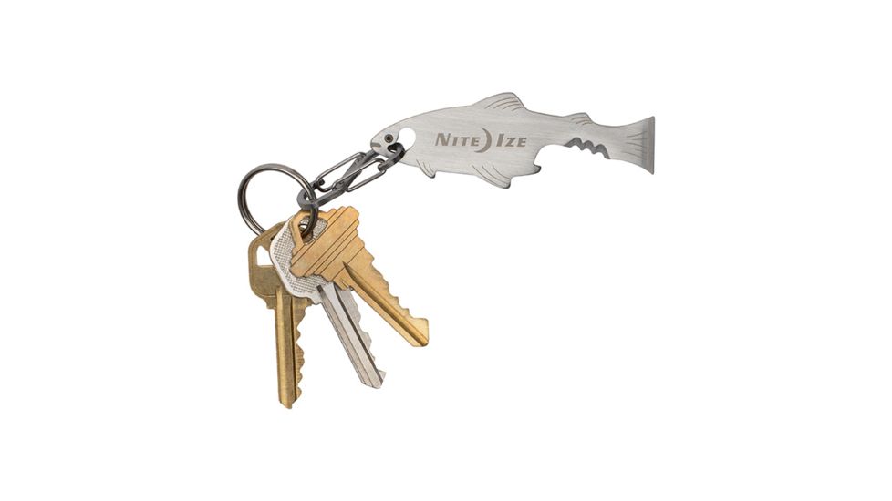 Nite Ize DoohicKey FishKey Key Tool, Stainless KMTFKS-11-R6
