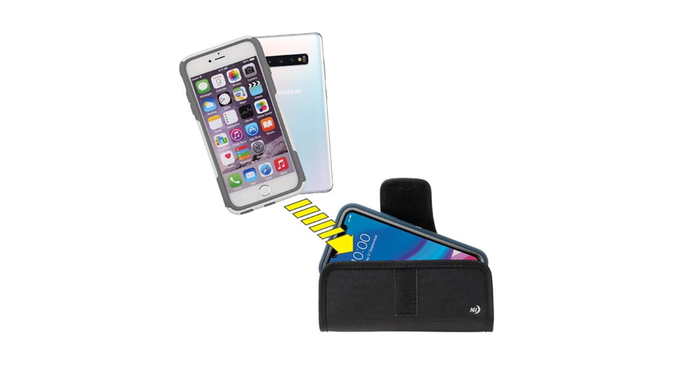 Nite Ize Fits All Horizontal Phone Case, Black, XXL, CCSF2L-01-R3