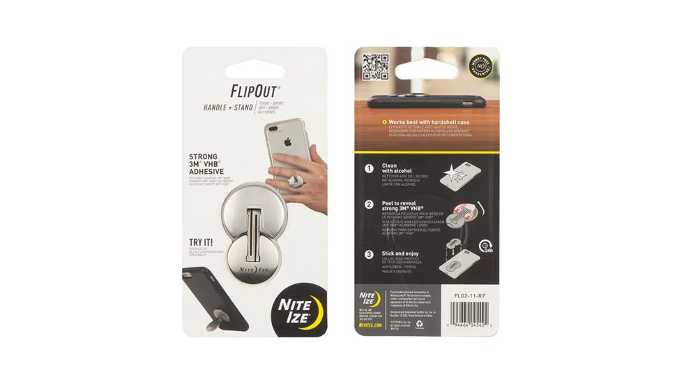 Nite Ize FlipOut Handle with Stand, Stainless, One Size FLO2-11-R7
