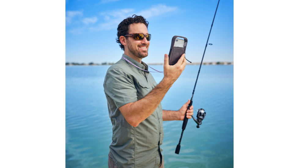 Nite Ize RunOff Waterproof Phone Cases, Charcoal, 3.85 x 6.65 x 0.70in, ROPC-09-R8